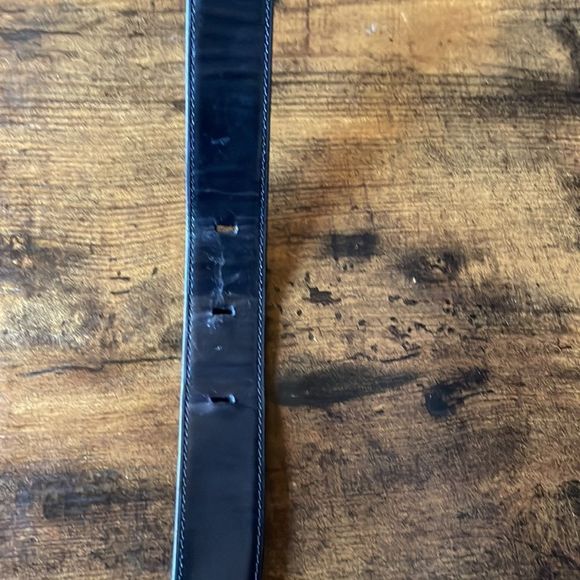Vintage Loewe Classic Black Polish Leather Belt 70/ 33” - Picture 9 of 9